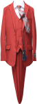 BOYS 5PC. SUIT (RED) 2121304-5